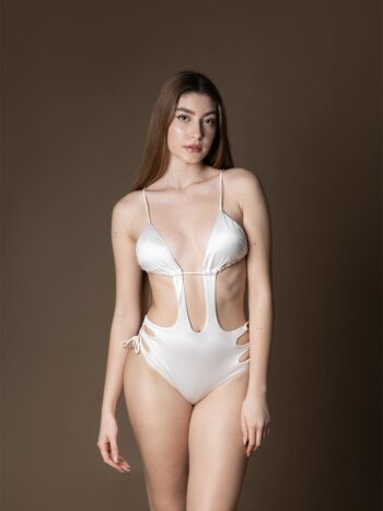 4GIVENESS Monokini intero Wish Bianco