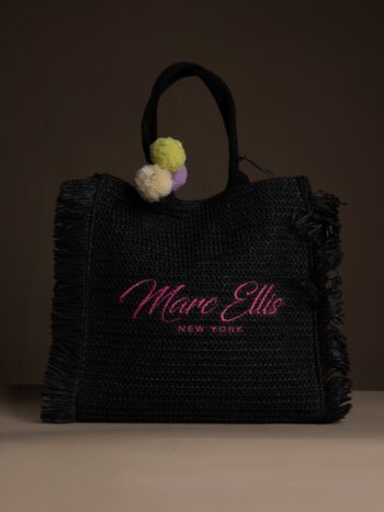 MARC ELLIS Shopper Buby St Thomas Black con ponpon