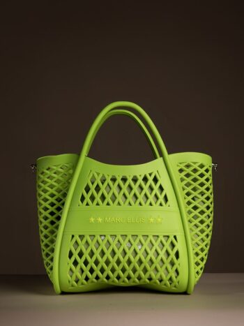 MARC ELLIS Borsa Flat Buby Basket Citrus in gomma