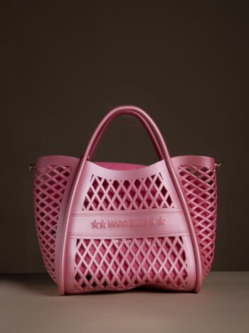 MARC ELLIS Borsa Flat Buby Basket Pink in gomma